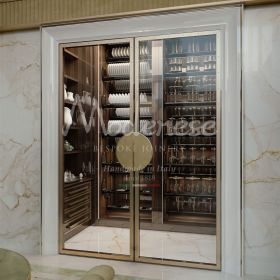 high-end-kitchen-with-custom-made-wine-cabinet